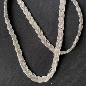 Silver Braided Necklace